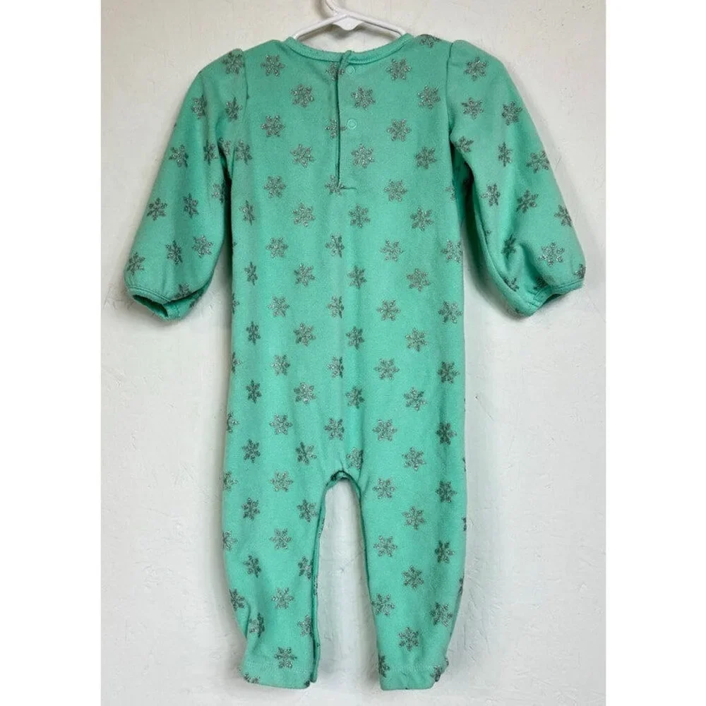 Just One You By Carters Green Long Sleeve Sleeper Girl's 12 Months